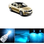 Resim Skoda Octavia Buz Mavisi Led Xenon Sis Farı Ampulü H8 8000k 