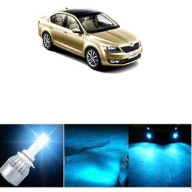 Resim Skoda Octavia Buz Mavisi Led Xenon Sis Farı Ampulü H8 8000k 