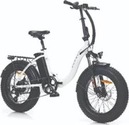 Resim VONIQ-S FAT BIKE ELEKTRİKLİ KATLANIR BİSİKLET 42CM MD 20 JANT 8 VİTES BEYAZ Corelli