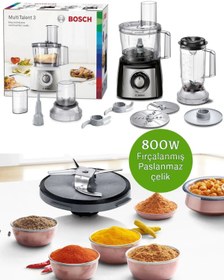 Resim Bosch Blender Mutfak Robotu 800w Gümüş Mcm3501m 