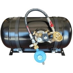 Resim Step Karavan Lpg Tankı Yatay 22 Litre Kullanıma Hazır Set 