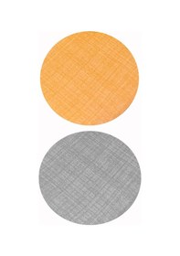 Resim Tek Kişilik Ranforce Çift Taraflı Nevresim Takımı - Lastikli Çarşaflı -sarı/gri 