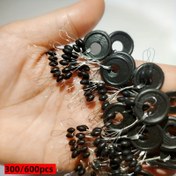 Resim 300/600 Adetlik Mükemmel Balıkçılık Kauçuk Boncuk Seti: Sazan, Deniz Balıkçılığı ve Sinek Balıkçılığı İçin Hassas Yüzme Kontrolü ve Dayanıklı Misina Stoperleri 