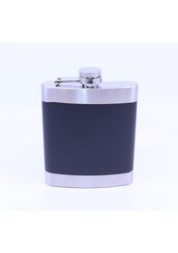 Resim Siyah - Krom Cep Matarası-flask 7 Oz 