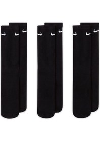 Resim Nike Siyah Erkek Çorap Sx7664-010 U Nk Everyday Csh Crw 3p Siyah 