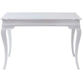 Resim Rustik Açılır Yemek Masası 80x120 Beyaz 