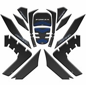 Resim ultramotor Honda Forza 2018-2020 Mavi-Siyah Tank Pad Set 