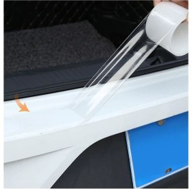 Resim Meyzone Şeffaf Tampon Çamurluk Bagaj Kapı Eşiği Koruyucu Şerit 5mt x 5cm Eşik Koruma Bandı 