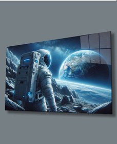 Resim Miyrem Glasses Collection -a1^ Uzay Görseli Astronot Cam Tablo -artificial Intelligence 