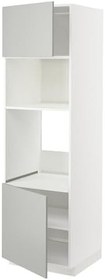 Resim Fırın-mikrodalga fırın boy dolabı, HAVSTORP açık gri, 60x60x200 cm 