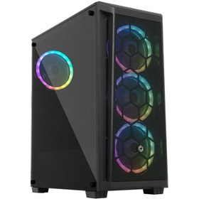 Resim Frisby 4x120mm Rgb Fanlı 650w 80 Plus Mesh Ön Panel Midt Atx Gamıng Kasa 