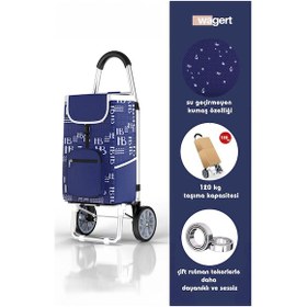 Resim Pazar Arabası Metal Tekerlekli Pazar Arabası 