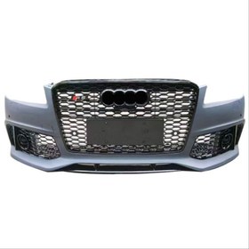 Resim Audi A8 2011-2013 İçin Uyumlu RS8 Ön Tampon Panjur Set 