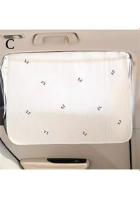 Resim Dinosaurs Sevimli Vechicle Karartma Perdesi Kalın Araba Pencere Güneşlikler Güneş Koruyucu Kalkan Bez Çiçek Styling Oto Aksesuar C 