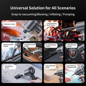 Resim Serfhyff Air Dusterhava Üfleyicipompa El Tipi Vakum Gümüş Gri (Yurt Dışından) 