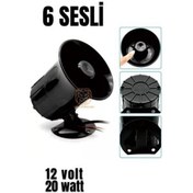 Resim Modacar Alarm Sireni 6 Değişik Sesli 