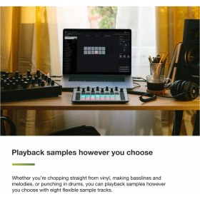 Resim Delixa Novation Circuit Rhythm Groovebox Synthesizer: Yapmak ve Performans Sergilemek Için 8 Örnek Parçaya 