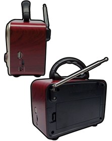Resim MN6 Ns-09 Nostaljik Radyo/tws Destekli/nostaljik Ahşap Radyo,18650 Li-pil,nostalji Radyo 