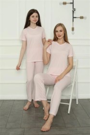 Resim Akbeniz Anne Kız Aile Penye Pijama Takım Ayrı Ayrı Satılır. Fiyatları Farklıdır 50107 Pembe 