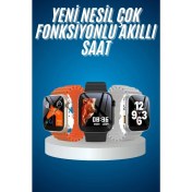 Resim Çok Renkli Akıllı Saat, Müzik, Bildirim, Görüntüleme ve Sesli Asistan Desteği 