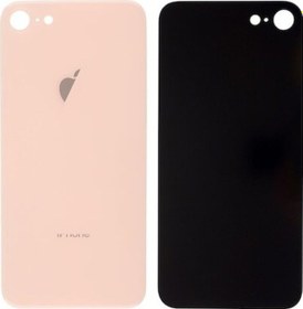 Resim iPhone 8 Uyumlu Arka Pil Batarya Kapağı Geniş Delikli 