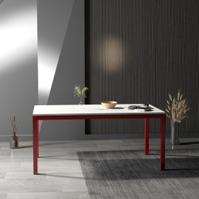 Resim Merlan Yemek & Toplantı Masası - L / Kırmızı 