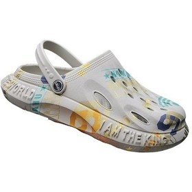 Resim Fastbuy Kamuflajlı Crocs Plaj Ayakkabı - Gri Renk Gri 