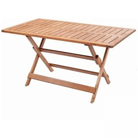 Resim EFE GARDEN Ahşap Katlanır Bahçe Masası 80*148 cm 