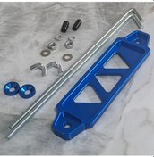 Resim Topnotch Aluminum Car Battery Holder Triangular Design Secure Mounting Bracket For All Vehicles Includes 2 J-bolts Blue 
