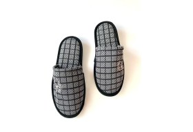 Resim Majhi Erkek Önü Kapalı Terlik Peluş Yıkanabilir Ev Terliği Misafir Çeyiz Damat Terliği Erkek Terlik 