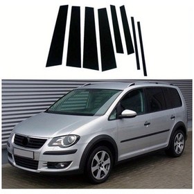 Resim Dream011 Volkswagen Touran 1t 2004-2015 B C Kol Kaporta Siyah 8 Parça Parlak Sütun Kaplama 