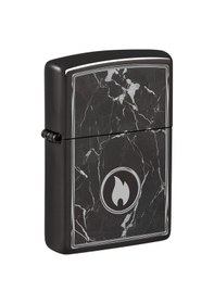 Resim Zippo Marble Flame Dizayn Çakmak Füme 