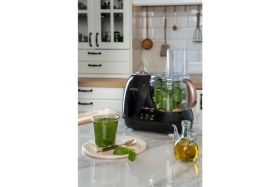 Resim Arnica Mini Mutfak Robotu, Siyah-Rose, Çok Fonksiyonlu, Hızlı ve Kolay Kullanım 