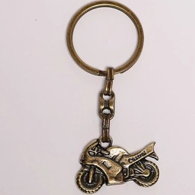 Resim new life promosyon nl Motosiklet Figürlü Bronz Gergi Krom Anahtarlık 