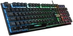 Resim Everest KM-198 Luminax Gökkuşağı Aydınlatmalı Q Gaming Oyuncu Klavye + Mouse Set 