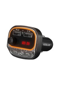 Resim Hytech HY-XCB40 Çift USB 5V 3.1A Rainbow Işıklı Led Ekran TF Kartlı V5.0 Bluetooth Fm Transmitter 