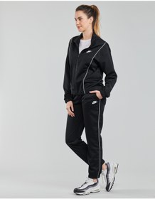 Resim Nike Womens Fitted Track Suit Kadın Siyah Beyaz Eşofman Takımı (DMK SPOR ) 