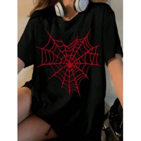 Resim Marsilyan- Baskılı T-Shirt - Siyah 