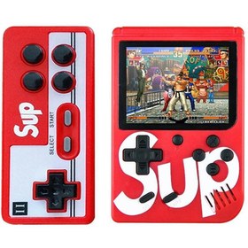 Resim QASUL Sup Retro Gameboy Oyun Konsolu Mini Atari 2 Oyunculu Kırmızı 