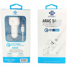 Resim mikudesign 38w Pd + Usb Çift Girişli Araç Iphone Şarj Aleti Arbaks Arb-103 