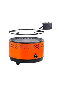 Resim Aem-001 Kompakt Taşınabilir Dumansız Fanlı Kömürlü Barbekü Izgarası Powerbank & Pil İle Çalışabilir 