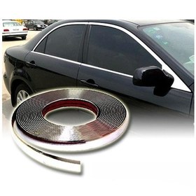 Resim Araç İçi Dışı 3D Krom Dekoratif Nikelaj Şerit Çıta 9mm X 4 Metre 