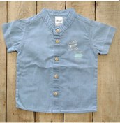 Resim Kidaxi Erkek Bebek Gömlek 3-24 Ay Mavi 