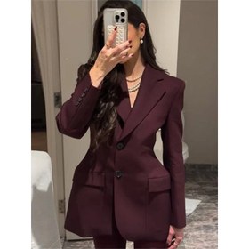 Resim Vera Minimalist Blazer Ceket - Beyaz / XL 