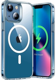 Resim iPhone 12 Mini Uyumlu Magsafe Wireless Şarj Destekli Darbe Emici Kapaklı Kılıf 