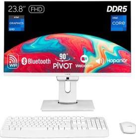 Resim Turbox TAX1696 i7-14700 16 GB 512 GB NVMe SSD 23.8" Free Dos AIO Masaüstü Bilgisayar 