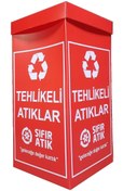 Resim Bereks Tehlikeli Atık Toplama Sıfır Atık Plastik Geri Dönüşüm Kutusu 