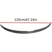 Resim Honeybeeshop Tesla Model 3 2016 2020 Spor Stili Kuyruk Kanadı Yapay Karbon Fiber Abs Malzeme Mat Siyah Hava Akışı Spoiler 