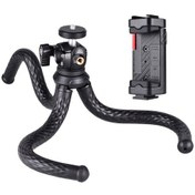 Resim Yunboo Esnek Sekiz Bacaklı Masaüstü Tripod - 1,5kg Taşıma Kapasiteli, 1/4 Vida Bağlantılı Akıllı Telefon Ve Kamera Standı 56-86mm 