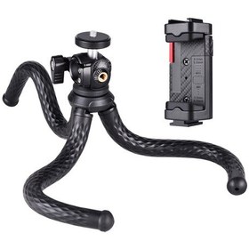 Resim Yunboo Esnek Sekiz Bacaklı Masaüstü Tripod - 1,5kg Taşıma Kapasiteli, 1/4 Vida Bağlantılı Akıllı Telefon Ve Kamera Standı 56-86mm 